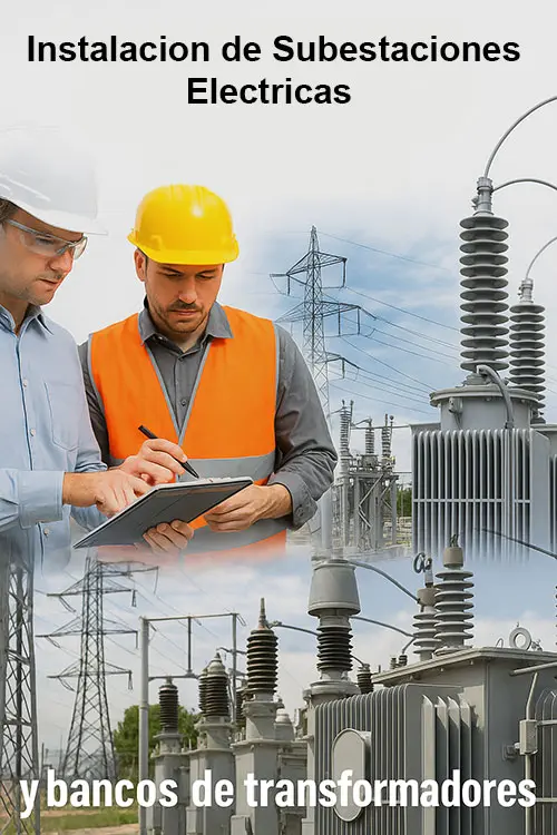 Instalación de subestaciones eléctricas y bancos de transformadores 
